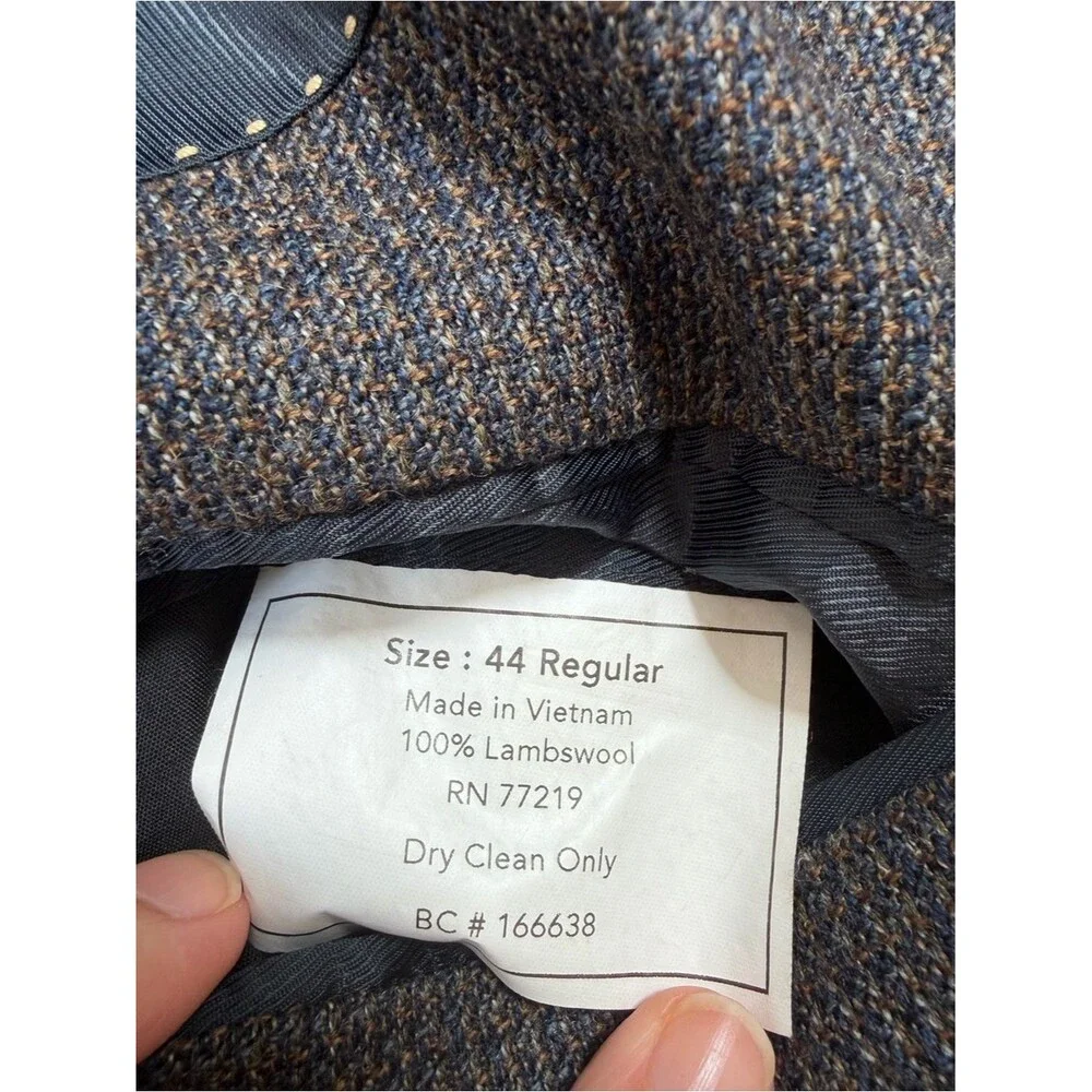 Pronto Uomo Platinum Super 120s Lambswool Sport Coat Blazer 44R